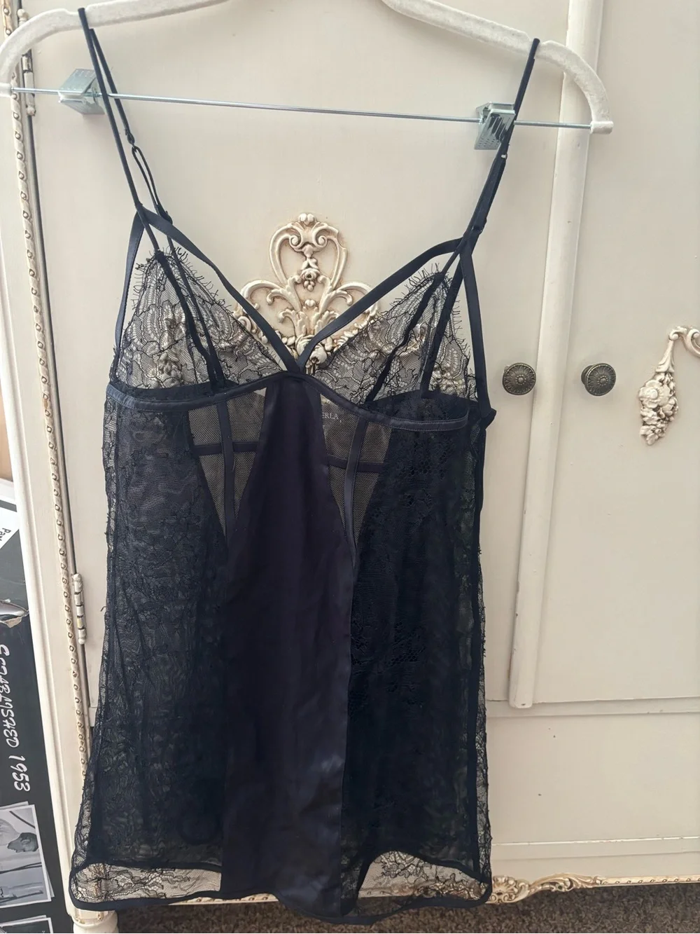 La Perla Black Lace & Satin Chemise